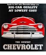 1947 Chevrolet Advertisement Vintage Automobilia Red Newest General Moto... - $42.03 CAD