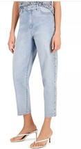 I.N.C. International Concepts Women&#39;s High Rise Studded Cropped Mom Jeans sz 10 - £16.29 GBP