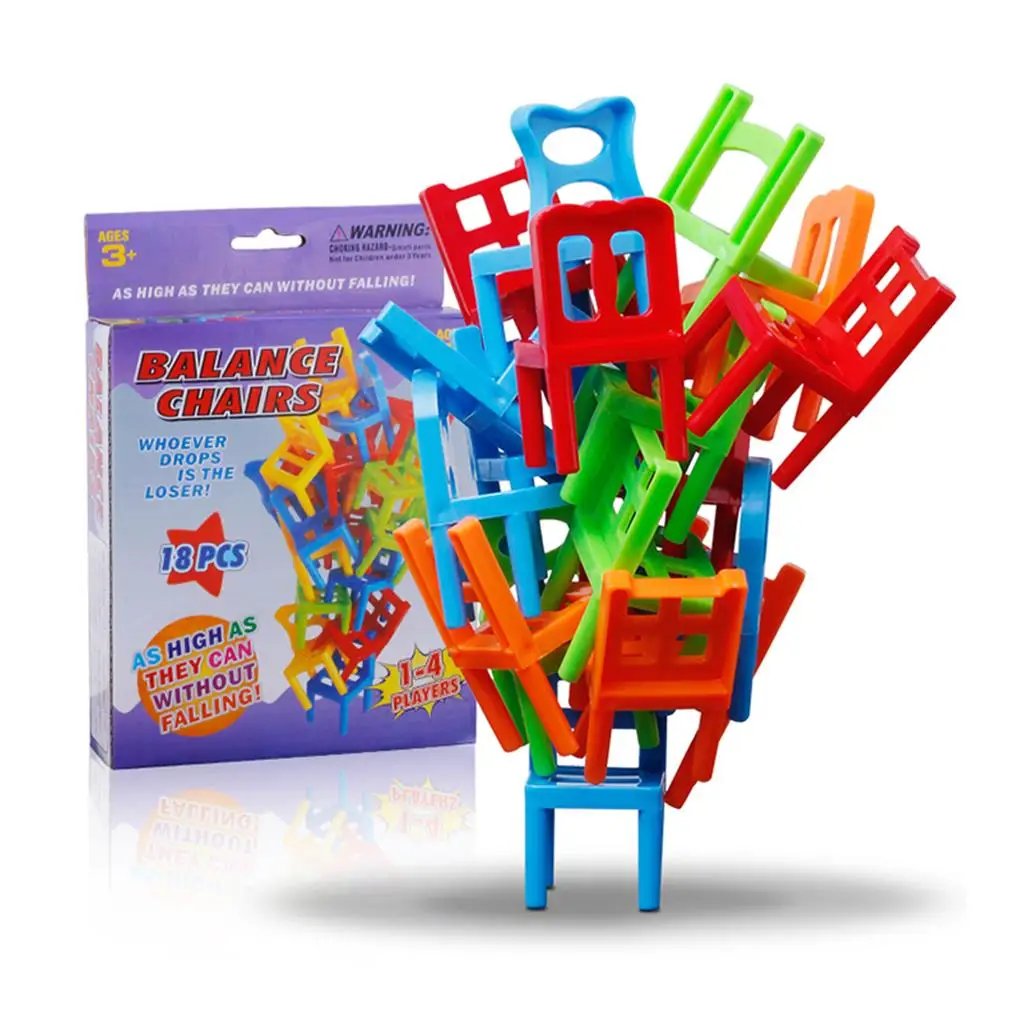 Pack of 18 Board Game Craftsmanship Balance Toys Interactive Toy Home Supplies - £17.89 GBP
