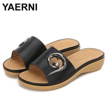 YAERNI   New Flat Women Summer Sandals 2021 New Summer Women&#39;S Sandals And Slipp - £36.17 GBP