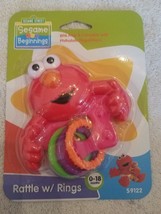 Sesame Street Elmo rattle with rings 0-18 months - $15.79