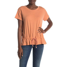 NWT Womens Size Small Nordstrom Madewell Coral Drawstring T-shirt Tee Shirt - £15.43 GBP