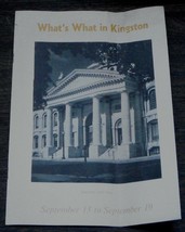 What’s What In Kingston, Canada, Vintage Informational Tour Pamphlet - £3.13 GBP