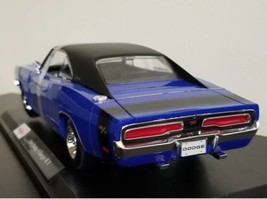 MAISTO 1:18 Diecast Model Car Special Edition 1969 Dodge Charger R/T Blue - £36.22 GBP