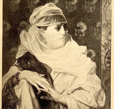 A Mohammedan Woman Victorian Print 1901 Woman History Ephemera DWP4C - £16.01 GBP