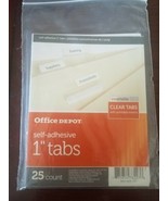 office depot self-adhesive 1&quot; tabs 25 count - $416.70 MXN