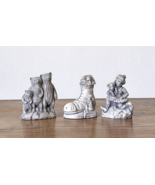 Mt. St Helens Volcanic Ash Sculptures, Lot of 3 Nursery Rhyme Themed Fig... - £35.45 GBP