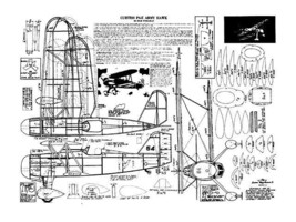 Scientific Curtiss P-6E Army Hawk 20&quot; Wingspan 1935 Rubber Power - £7.19 GBP