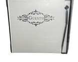 Wedding Guest Book With Silver colored Pen in Gift Box 10 by 11 inch - $13.26