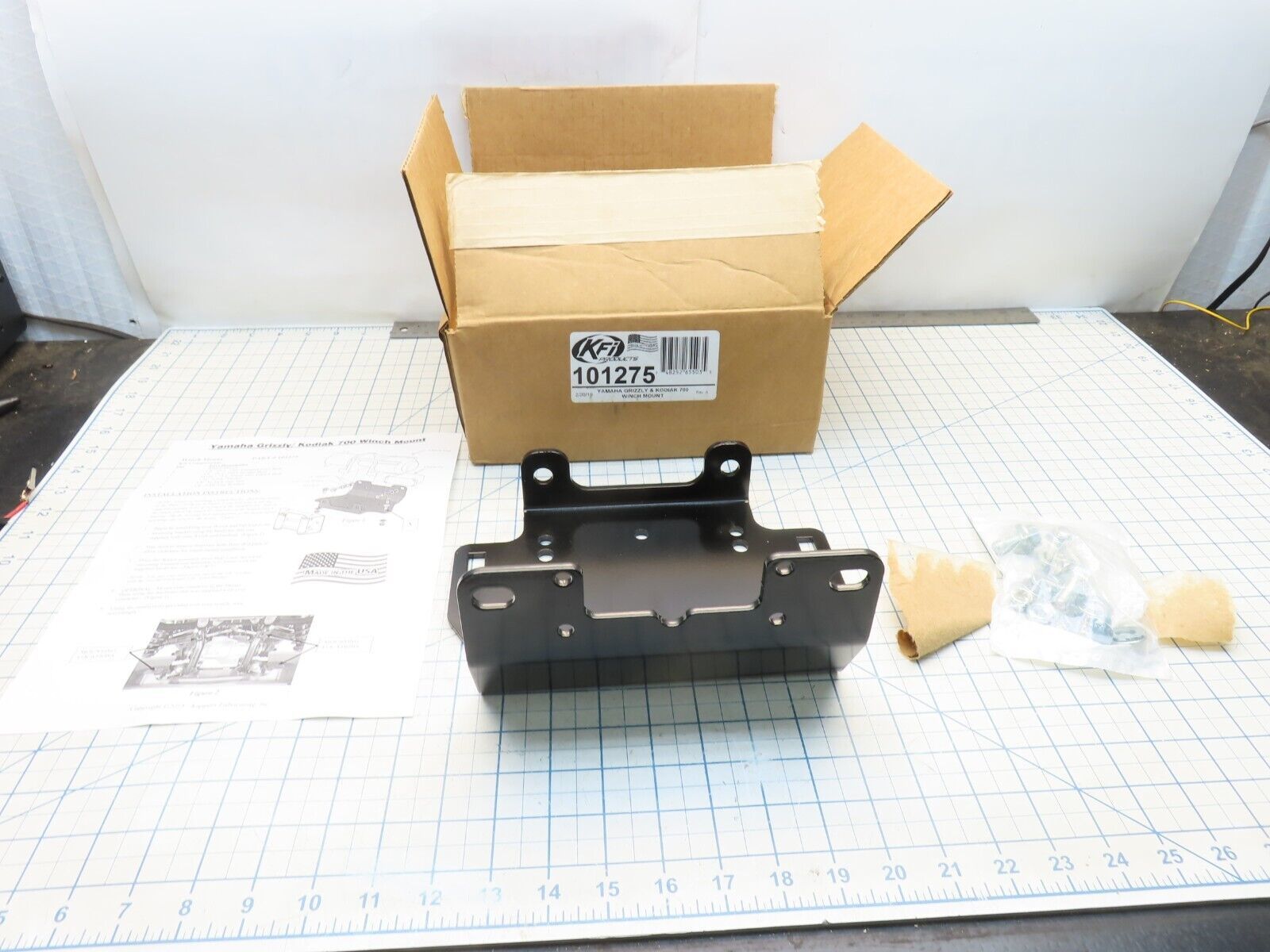 KFI 101275 Winch Mount for Kawasaki 700 Grizzly Kodiak Lawn Mower Parts