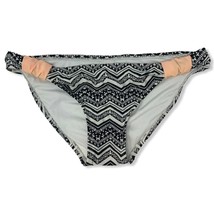 Xhilaration Black and White Pattern Bikini Bottom Large - £10.09 GBP