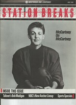 ORIGINAL Vintage 1989 Westwood One Station Breaks Magazine Paul McCartney - £61.94 GBP