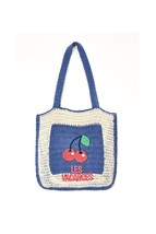 M.a.b.e. women&#39;s neve crochet tote in Blue - size One Size - $103.95