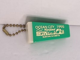 Vintage Summer of 95 Ocean City Maryland Picture Viewer Keychain Dark Green - £8.75 GBP