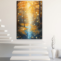 Autumn woods Canvas Painting Wall Art Poster Landscape Canvas Print Picture - £10.93 GBP+