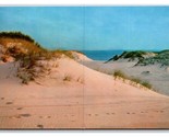 Sabbia Dunes Spiaggia Vista Cape COD Massachusetts Ma Unp Cromo Cartolin... - £2.63 GBP