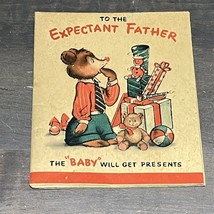 Vintage Hallmark Hall Brothers Expectant Father Card to A Kitchen Apron ... - $20.78