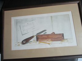 PAUL GAJ WATERCOLOR ETCHING SIGNED IN PLATE FRAMED - £82.27 GBP