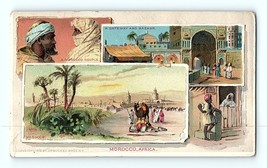 Victorian Trade Card 1891 Arbuckle Ariosa Coffee Company Morroco Africa ... - £15.79 GBP