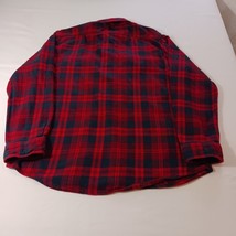 Sonoma Life + Style Men's Red & Black Button-Up Flannel Shirt Long Sleeve Sz XL image 2