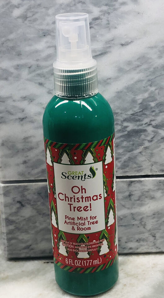 Great Scents Oh Christmas Tree Pine Mist For Artificial Tree/Room. 6floz/177ml