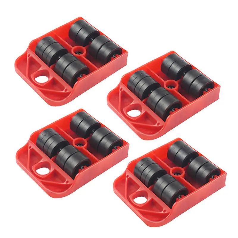 4pcs niture Moving Tran Set Mover Roller Wheel niture Tran Lifter Household Hand - £174.73 GBP