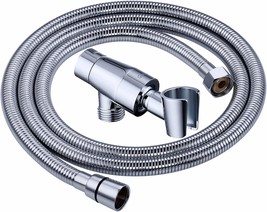 74-Inch Flexible Stainless Steel Hose, Solid Brass Adjustable Shower Arm Mount, - £35.96 GBP