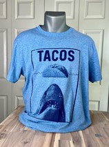 Crazy Dog Men&#39;s Taco Shark Comfortable Soft T-Shirt Funny Tee Jaws Size Large - £5.45 GBP