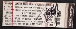 ALL TIME LOW - ORIGINAL APRIL 24, 2015 UNUSED *SIGNED* WHOLE FULL CONCER... - $15.00