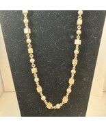 Sterling Silver Cube &amp; Ball Bead 24 Inch Necklace Taxco 925 DC Mexico 73g - $410.76 CAD