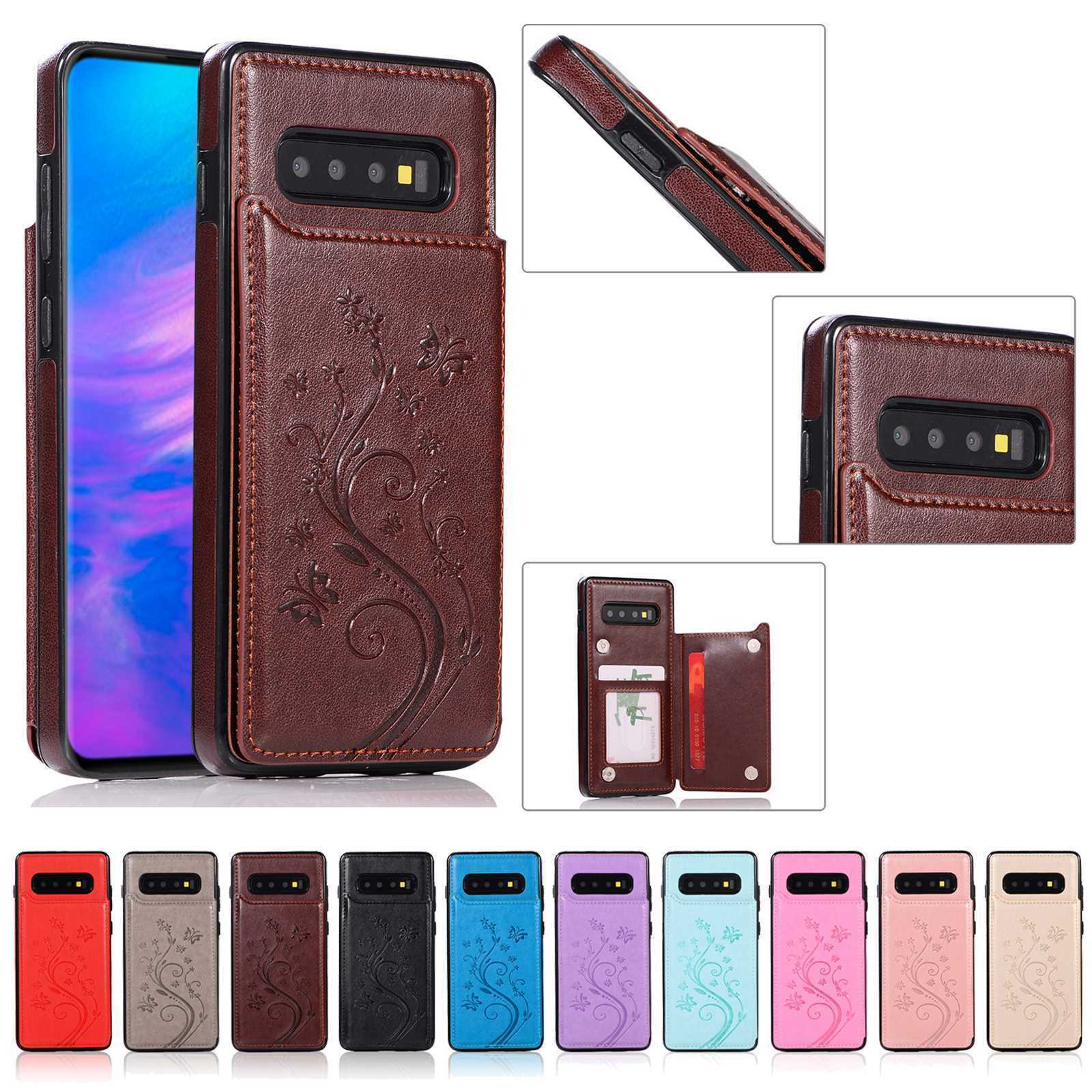 Flower Leather Wallet Flip Cover Card Case For Samsung Galaxy S10/S9/S8 Note 9/8