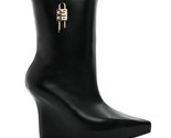 Givenchy Women&#39;s G-Lock 80Mm Wedge Low Boots Black - $1,024.00