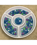 Disney Hawaiian Floral Party Serving Platter Round Plastic Dip Tray - £24.88 GBP