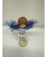 1985 Enesco Country Cousins Cheerleader Sarah With Pom Poms - $272.96 MXN