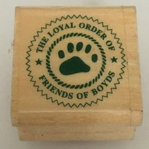 Uptown Rubber Stamp The Loyal Order of Friends of Boyds Collectors Club ... - $9.99