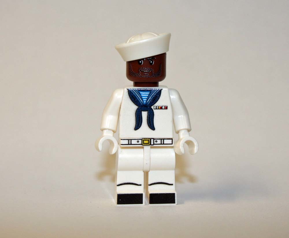Navy Black Sailor D Custom Minifigures - $8.34