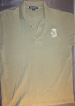 "Stay 43D Bstb" Medium Polo Green Shirt Discontinued Print Unit Army 4TH Id - $37.25