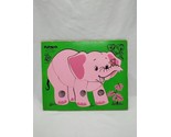 Vintage Playskool Elephant Wooden 6 Piece Puzzle 165-3 - $27.71