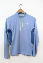 The North Face WM L Sweatshirt Blue Pullover Thumb Hole Pocket By Neck F... - £14.85 GBP