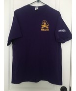 Gildan Men&#39;s T-Shirt East Carolina  Pirates Size XL  Purple Gold - $755.90 MXN