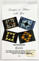 Pieced Placemats Patterns Designs To Share With You #154 - $8.90