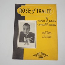 Vtg Rose De Tralee 1935 Feuille Musique Photo Lou Breese, Uke &amp; Guitare Chords - £21.90 GBP