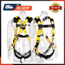 3D-Ring Industrial Fall Protection Safety Harness ANSI/ASSE Z359.11-2014 - £37.77 GBP