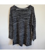 Ellen Tracy XL Black Ivory Sweater Tunic Dress 60% Cotton 40% Acrylic EU... - $34.70 CAD