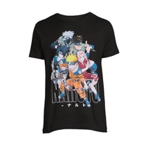 Naruto Mens Black Short Sleeve Graphic Tee T-shirt, Size 3XL NWT - £10.94 GBP