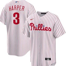 Bryce Harper #3 Phillies Men&#39;s Home Replica Jersey - $49.99