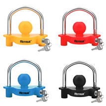 Trailer Locks Ball Hitch Coupler Hitch Lock Adjustable Heavy-Duty Steel 4 Colors - $39.98+