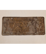 1934 California License Plate-Vintage-Man Cave-Decor-Acceptable - $34.75 CAD