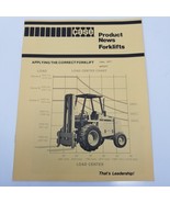 Case Forklift Product News 1980 Operational Guide Graphs Charts - $18.95