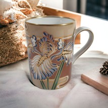 Fitz and Floyd Cloisonne Iris 1980 Coffee Mug Cup Collectable Ceramic Tea - $23.38